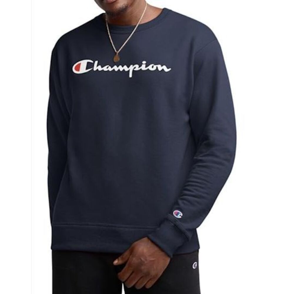 Men's Powerblend NWT Champion Midnight Crew Neck Sweatshirt Size Small